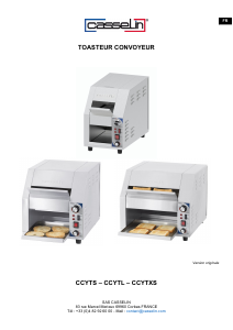 Mode d’emploi Casselin CCYTXS Grille pain