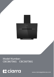 Handleiding Ciarra CBCS6736G Afzuigkap