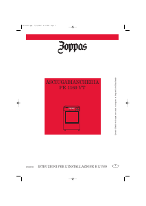Manuale Zoppas PE1160VT Asciugatrice
