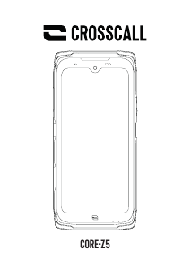 Manual Crosscall Core Z5 Mobile Phone
