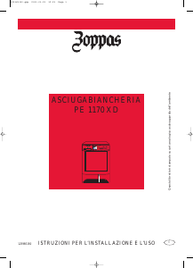 Manuale Zoppas PE1170XD Asciugatrice