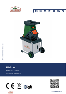 Manual de uso Gardebruk DBHC001 Biotriturador