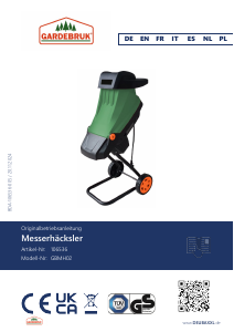 Handleiding Gardebruk GBMH02 Hakselaar