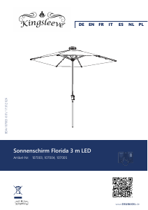 Bedienungsanleitung Kingsleeve 107004 Florida Sonnenschirm