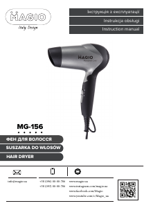 Handleiding Magio MG-156 Haardroger