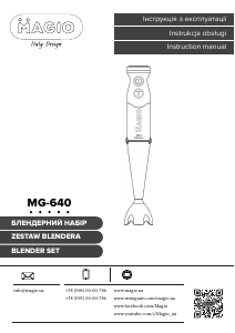 Handleiding Magio MG-640 Staafmixer
