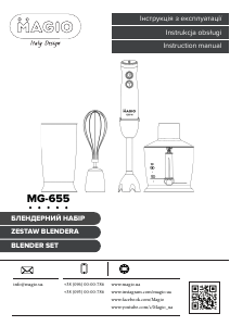 Instrukcja Magio MG-655 Blender ręczny