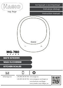 Instrukcja Magio MG-780 Waga kuchenna