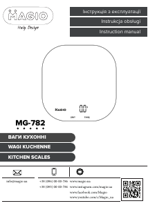 Instrukcja Magio MG-782 Waga kuchenna