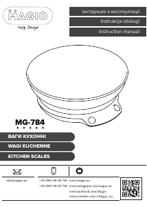 Instrukcja Magio MG-784 Waga kuchenna