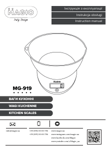 Instrukcja Magio MG-919 Waga kuchenna