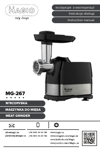 Instrukcja Magio MG-267 Maszynka do mielenia