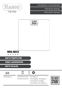 Handleiding Magio MG-803 Weegschaal