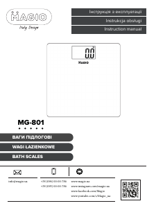 Instrukcja Magio MG-801 Waga