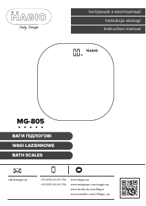 Instrukcja Magio MG-805 Waga