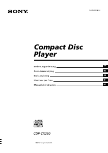 Manuale Sony CDP-CX230 Lettore CD