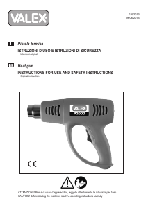 Manuale Valex P2000 Pistola ad aria calda