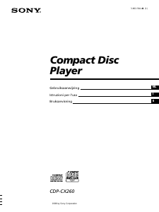 Manuale Sony CDP-CX260 Lettore CD