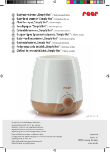 Instrukcja Reer 3310 Simply Hot Podgrzewacz do butelek