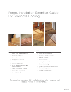 Manual Pergo Long Plank Laminate Floor