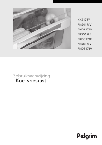 Handleiding Pelgrim PKD5178V Koel-vries combinatie