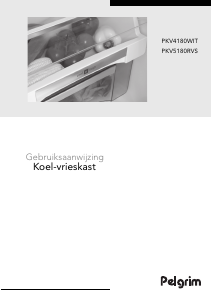 Handleiding Pelgrim PKV5180RVS Koel-vries combinatie