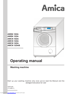Handleiding Amica AWCN 12DA Wasmachine
