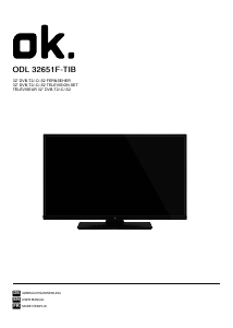 Mode d’emploi OK ODL 32651F-TIB Téléviseur LED