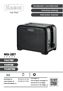 Handleiding Magio MG-287 Broodrooster