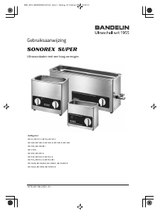 Handleiding Bandelin RK 1028 H Sonorex Ultrasoon reiniger