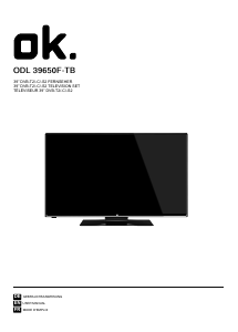 Manual OK ODL 39650F-TB LED Television
