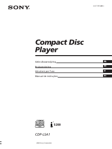 Manuale Sony CDP-LSA1 Lettore CD