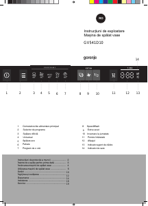 Manual Gorenje GV563E11 Maşină de spălat vase