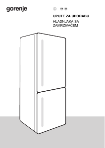 Priručnik Gorenje NRB620C61X4WFE Frižider – zamrzivač