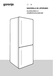 Priročnik Gorenje NRB620C61X4WFE Hladilnik in zamrzovalnik