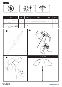 Panduan Kingsleeve 106843 Parasol Taman