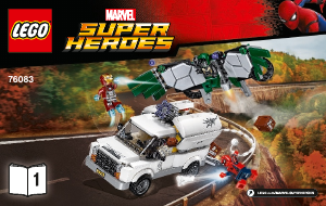 Handleiding Lego set 76083 Super Heroes Pas op voor Vulture