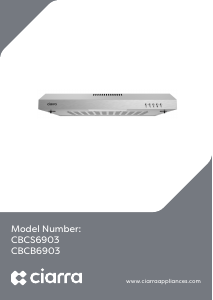 Handleiding Ciarra CBCB6903 Afzuigkap