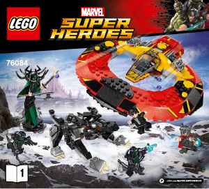 Brugsanvisning Lego set 76084 Super Heroes Det ultimative slag om Asgård