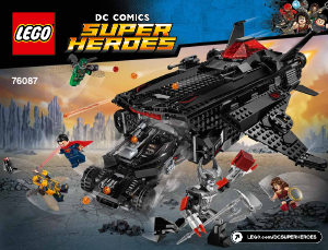 Manuale Lego set 76087 Super Heroes Volpe volante - Attacco al ponte aereo con la Batmobile