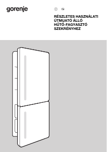 Használati útmutató Gorenje NRKI517E62WF Hűtő és fagyasztó