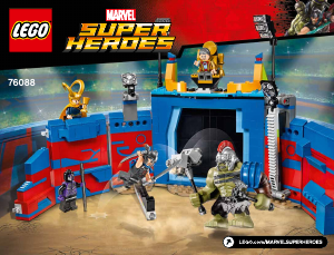 Handleiding Lego set 76088 Super Heroes Thor vs. Hulk - Arenagevecht