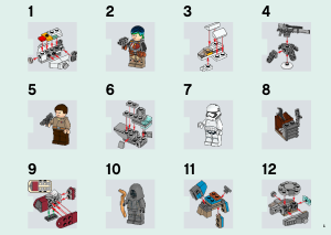 Mode d’emploi Lego set 75184 Star Wars Calendriers de l'avent