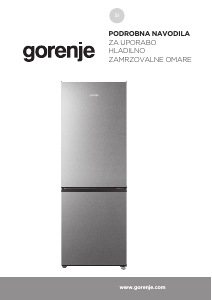 Priročnik Gorenje RK14DPS4 Hladilnik in zamrzovalnik