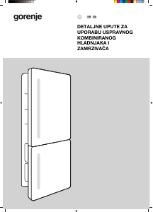 Priručnik Gorenje RKI514E21 Frižider – zamrzivač