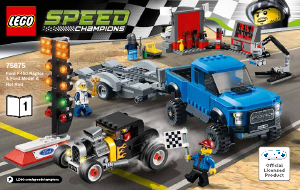 Brugsanvisning Lego set 75875 Speed Champions Ford F-150 & Ford Model A hot rod