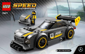 Handleiding Lego set 75877 Speed Champions Mercedes AMG GT3