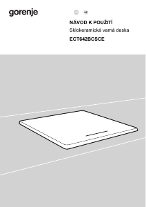 Manuál Gorenje ECT642BCSCE Varná deska