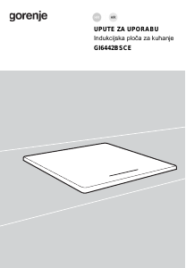 Priručnik Gorenje GI6442BSCE Ploča za kuhanje