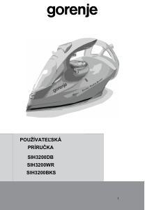 Návod Gorenje SIH3200WR Žehlička